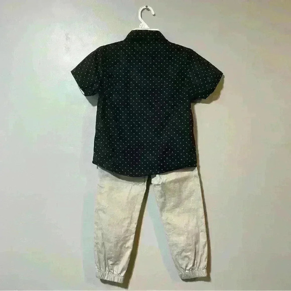 Kenneth Cole 2-Piece Set Boys Sz 5 Short Sleeve shirt /Jogger  Pants 100% Cotton - Picture 2 of 14
